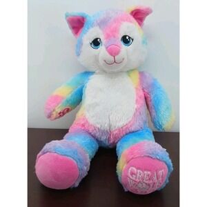 Build A Bear GWL Rainbow Wolf Plush LIMITED EDITION Great Wolf Lodge EXCLUSIVE